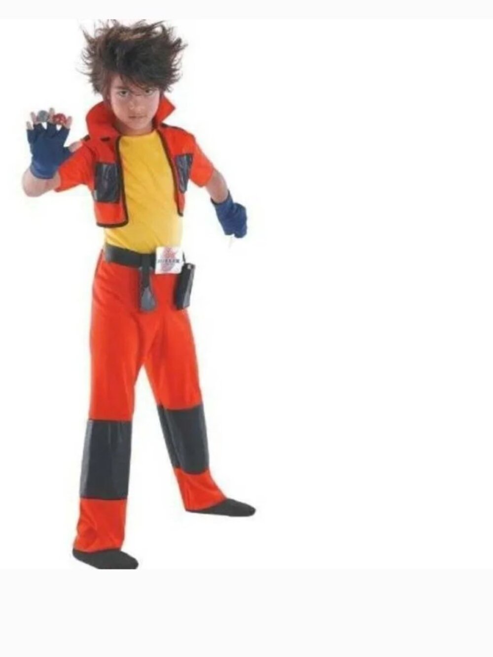 Bakugan Dan Halloween Costume 4/6 Battle Brawlers Jumpsuit Dress Up 4 Pc Boys